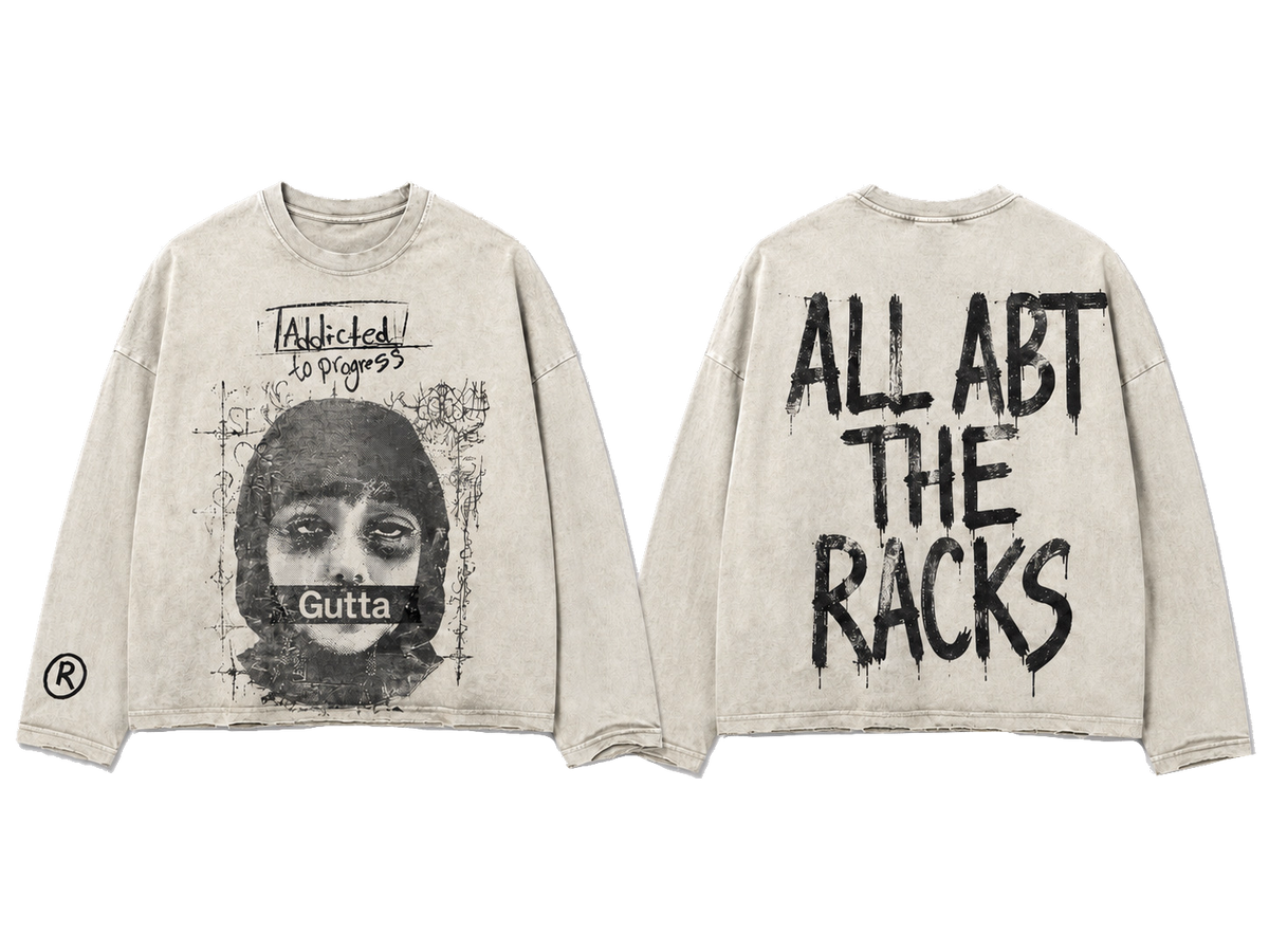 “Addicted to progress” Graphic Long Sleeve